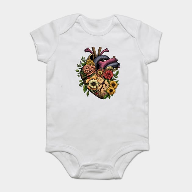 Bloomin' Heart Baby Bodysuit by GoshWow®